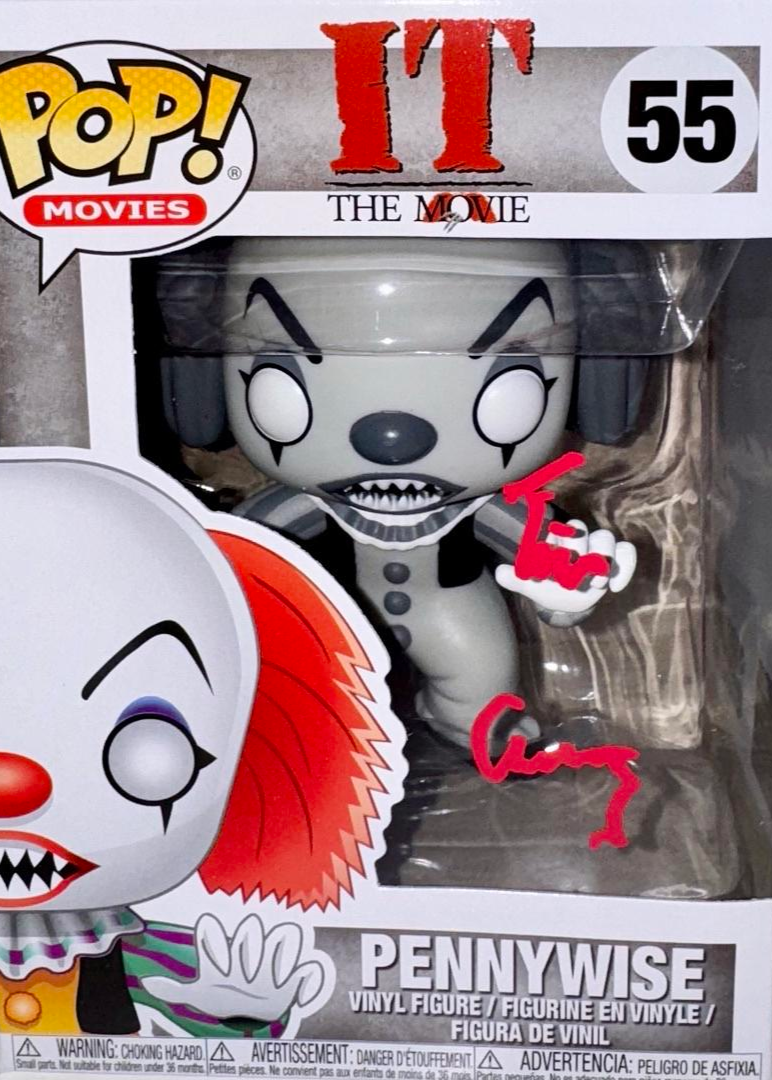 Tim Curry Signed Funko Pop #55 "Pennywise" (IT) - OC Celebrity Marketing COA